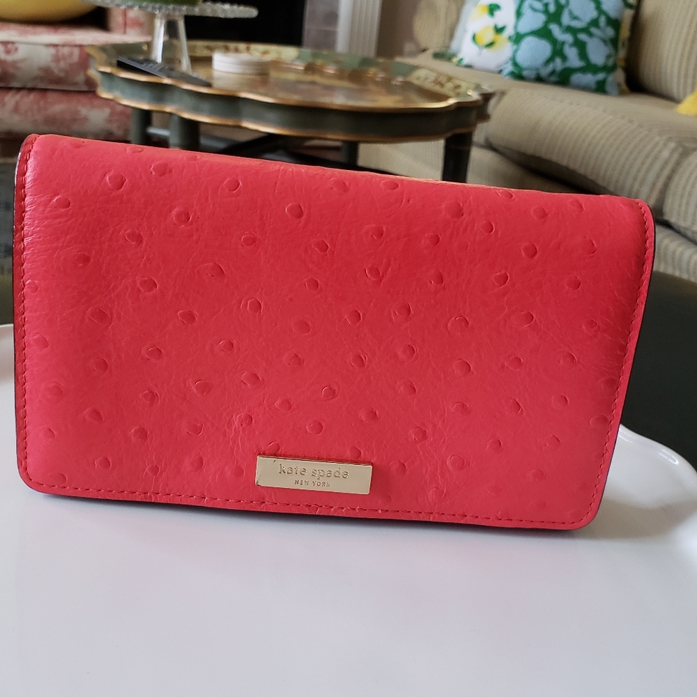 Kate Spade Red Alexander Ave Crossbody Clutch